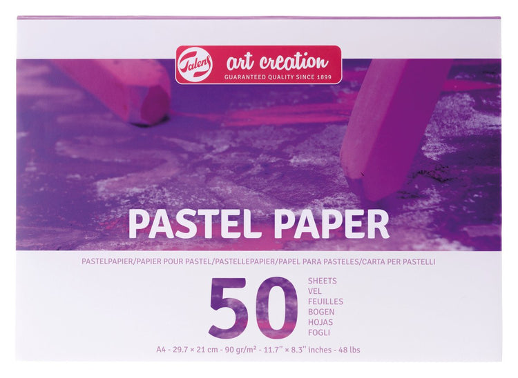 Talens art creation pastelpapier 90gr a4 paars | 3 stuks