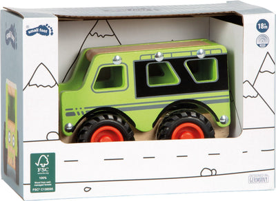 Small foot - houten off-road jeep groen