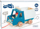 Small foot - houten trekfiguur kiepvrachtwagen