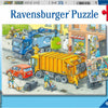 Ravensburger puzzel vuilniswagen en sleepwagen - 2 x 24 stukjes