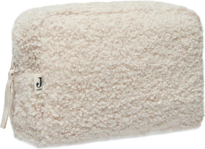 Jollein - etui (boucle - naturel) - 100% polyester - luieretui, baby toilettas - 21x14cm