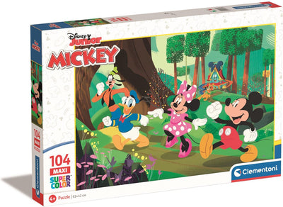 Clementoni - puzzel - 104 stukjes - disney mickey en vrienden - kinderpuzzel - vanaf 4 jaar