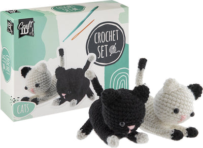 Craft id haakpakket twee katjes - incl. naald en draad