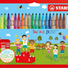 Stabilo trio a-z - viltstift - set met 24 stuks