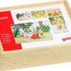 Goki houten blokpuzzel sprookjes