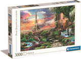 Clementoni - puzzel - 3000 stukjes - droom van parijs - puzzel voor volwassenen - high quality collection - afbeelding 1
