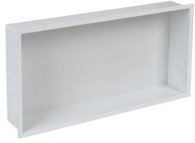 Plieger inbox inbouwnis - met flens - rvs - 60x30x7.5cm - kleur rvs