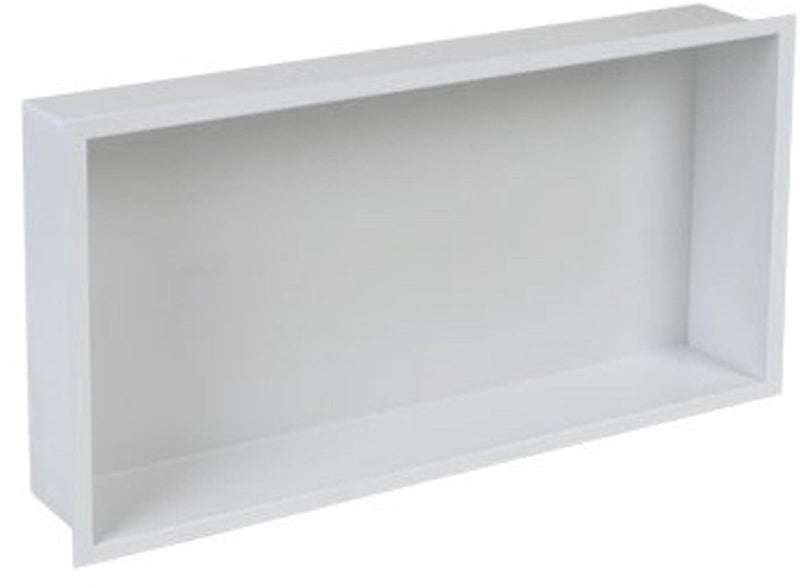 Plieger inbox inbouwnis - met flens - rvs - 60x30x7.5cm - kleur rvs