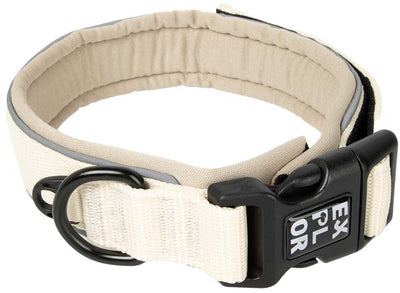 Explor duvoplus ultimate fit halsband comfy fashion voor honden l-45-51cm antique white l