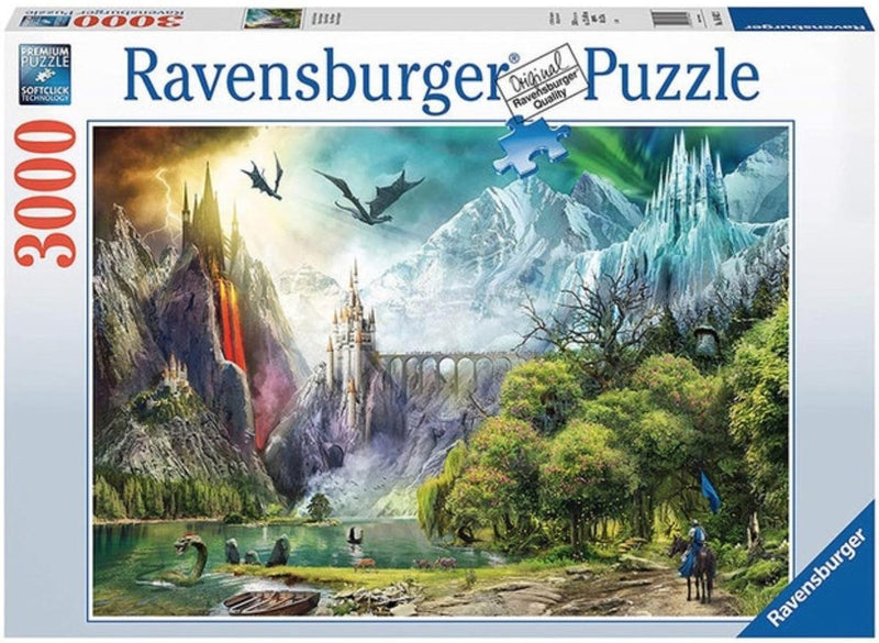 Ravensburger puzzel draken - 3000 stukjes - fantasy puzzel voor volwassenen.