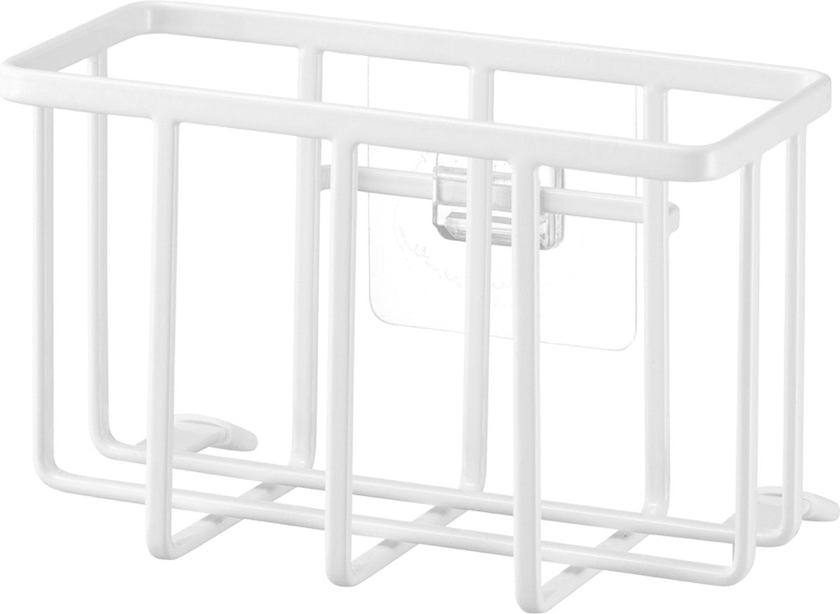 Yamazaki zelfklevend gootsteen wastafel mandje - s - tower - wit