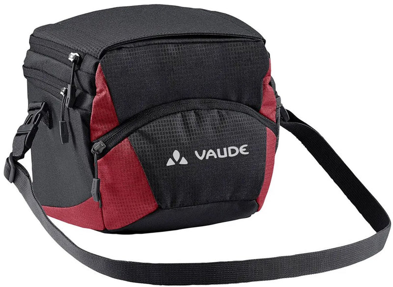 Vaude ontour box m (klickfix ready), black carmine, -