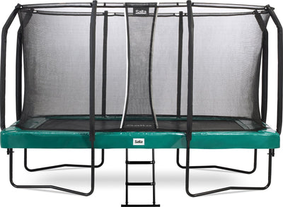 Salta first class - trampoline met veiligheidsnet en ladder - 427 x 244 cm - groen