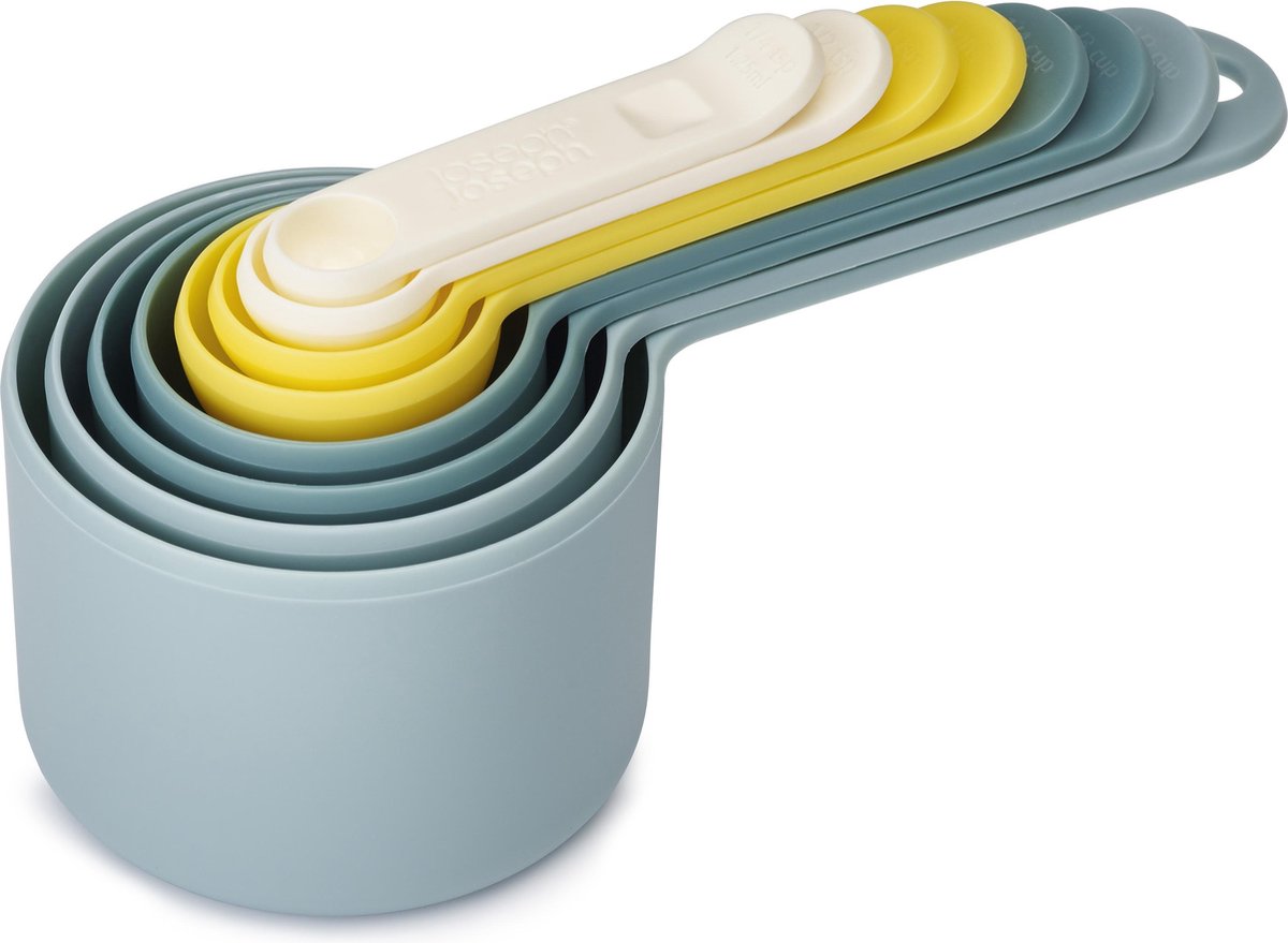 Joseph joseph nest maatlepel - maatcupjes - set 8 stuks - kleurenmix opal