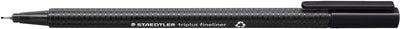Staedtler fineliner triplus 334 0.3mm zwart | 10 stuks