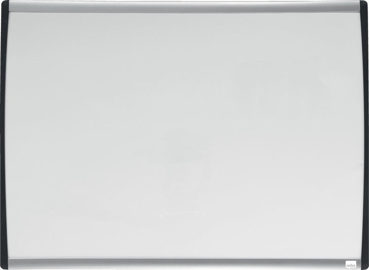 Nobo whiteboard met gewelfde lijst 58.5 x 43cm - inclusief whiteboard accessoires -wit