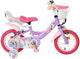 Volare unicorn kinderfiets - meisjes - 12 inch - paars - twee handremmen