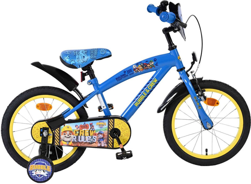Volare paw patrol -rubble crew kinderfiets - jongens - 16 inch - blauw