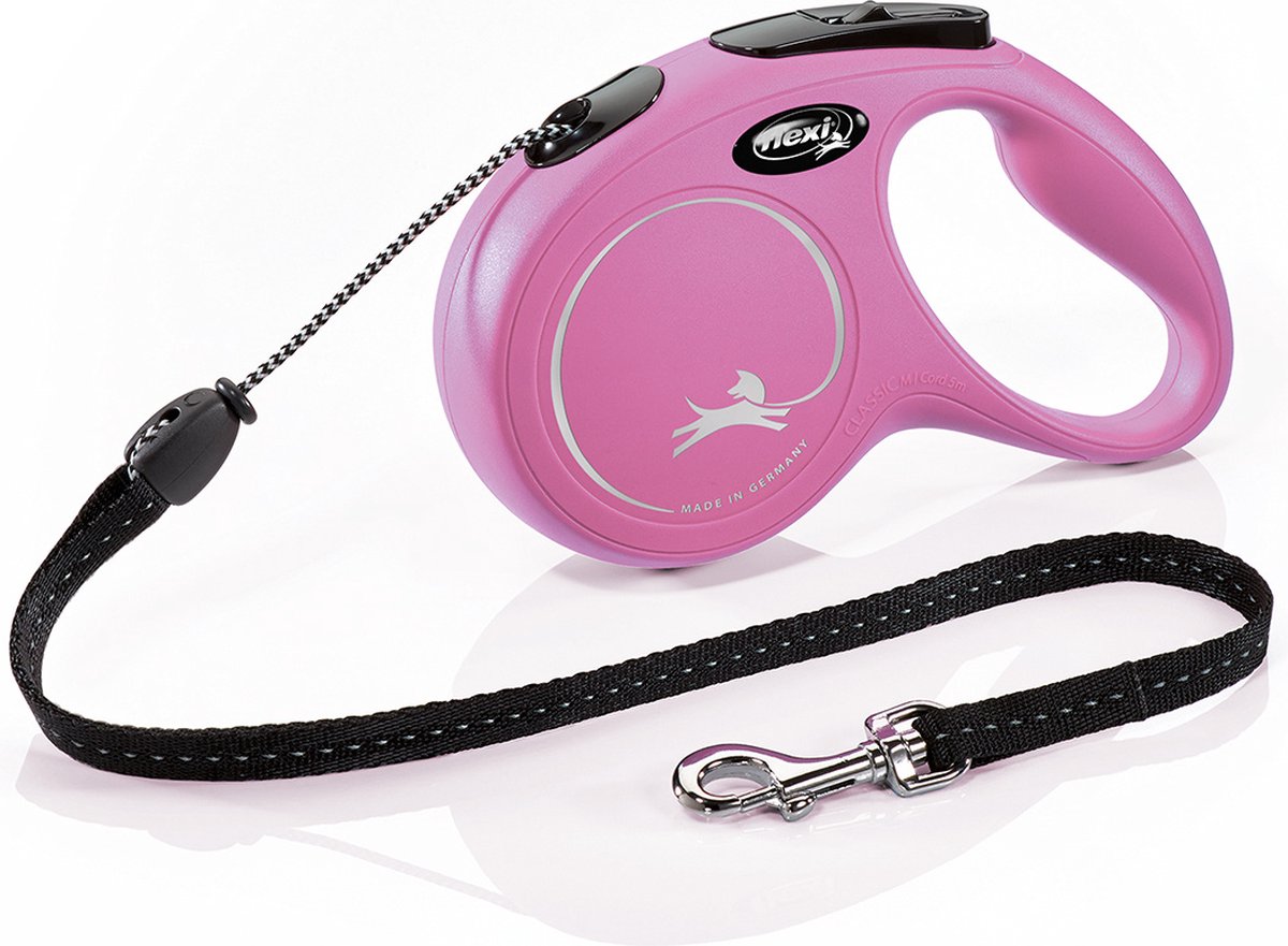 Flexi new classic tape - hondenriem - roze - m - 5 m
