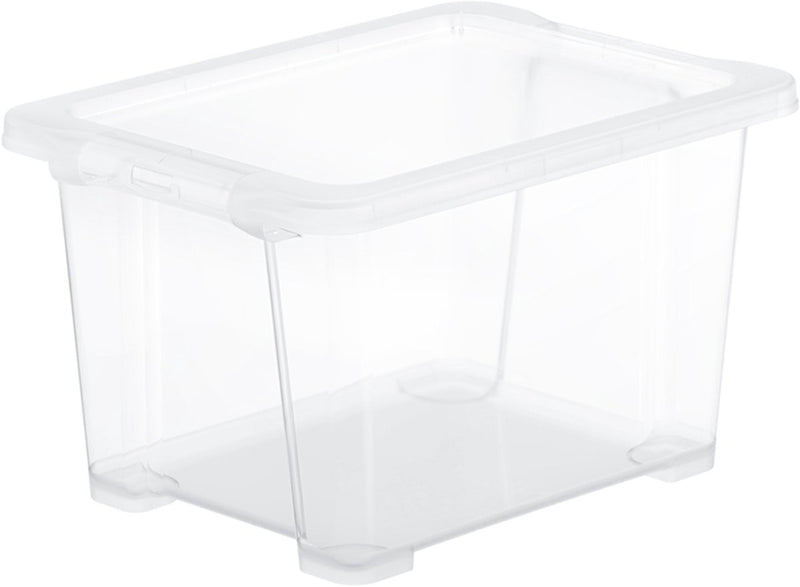 Rotho core basic opbergbox - set van 4 - stapelbaar - 15 ltr