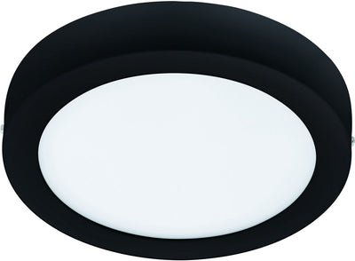 Eglo connect.z fueva-z smart opbouwlamp - ø 21 cm - zwart wit - instelbaar wit licht - dimbaar - zigbee