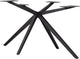 Woood holland kruispoot xl - metaal - zwart - 72x170x80