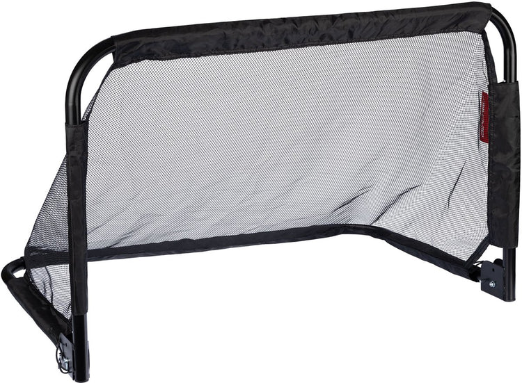 Avento inklapbare voetbaldoelen staal - 2 stuks - 90x60x60 cm - zwart