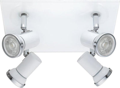 Eglo batholino tamara 1 - spot - 4 lichts - wit, chroom