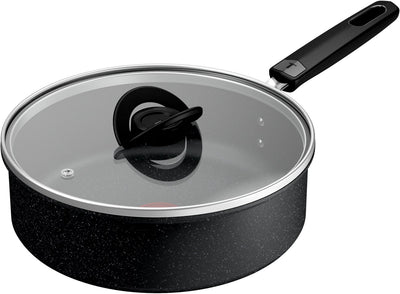 Tefal ultimate - hapjespan - ø24 cm - met deksel - geschikt voor inductie - anti-aanbaklaag - geschikt voor gebruik met metalen spatels