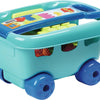 Abrick ecoiffier bouwblokken in opbergwagen - 30dlg.