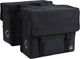 Willex - dubbele canvas plus - 30 liter - universele bevestiging - extra sterk - zwart matzwart