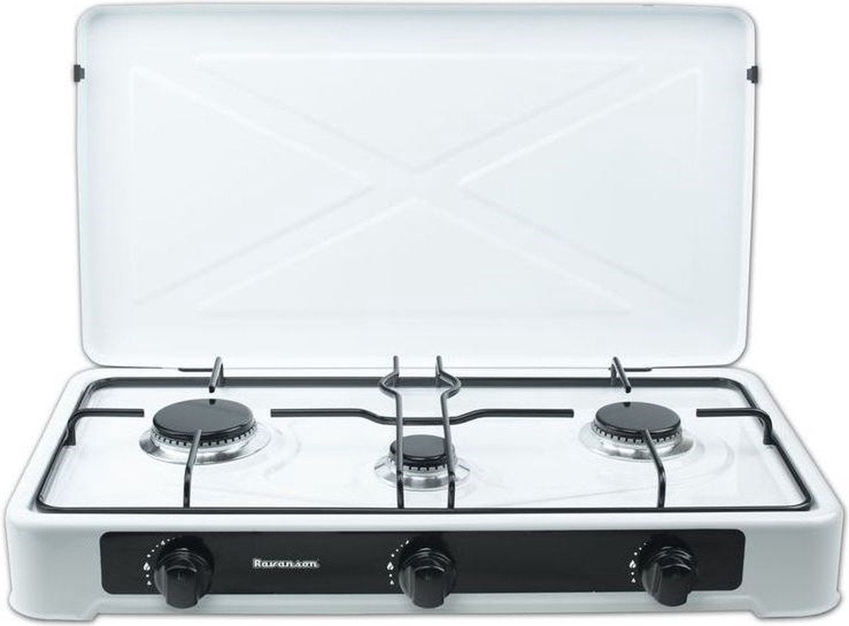Ravanson k-03tb (wit) 60 cm gaskookplaat 3 zone(s)