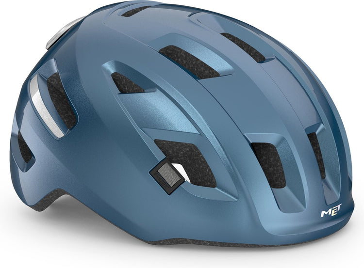 Met e-mob fietshelm mannen vrouwen - fietshelm e bike volwassenen - maat m (56-58cm) - nta8776 - navy
