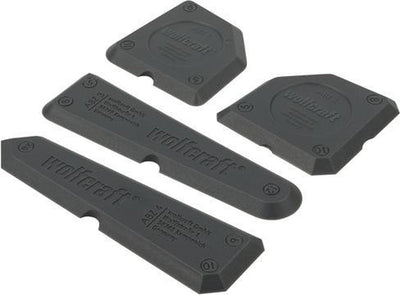 Wolfcraft - kitspatel set - 4 stuks - kitstrijker - 4330000