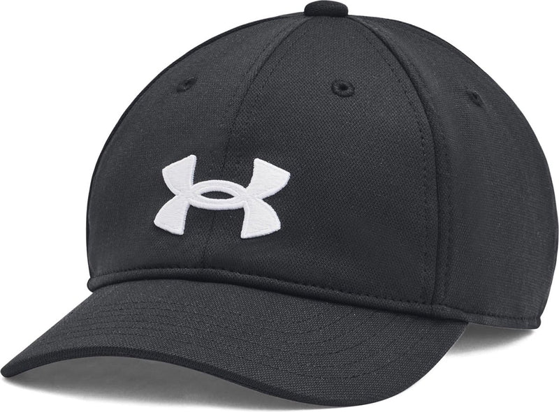Under armour b blitzing low adj-blk jongens pet - zwart - wit