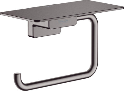 Hansgrohe addstoris closetrolhouder met planchet brushed black chrome