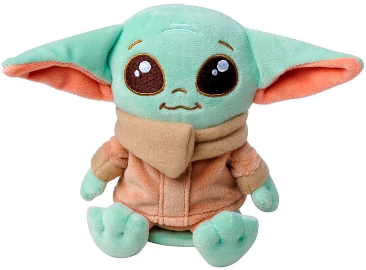 Simba star wars the mandalorian knuffel figure grogu shoulder rider 12 cm knuffeles