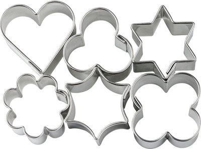 Fimo 6 metalen uitsteekvormen voor juwelen