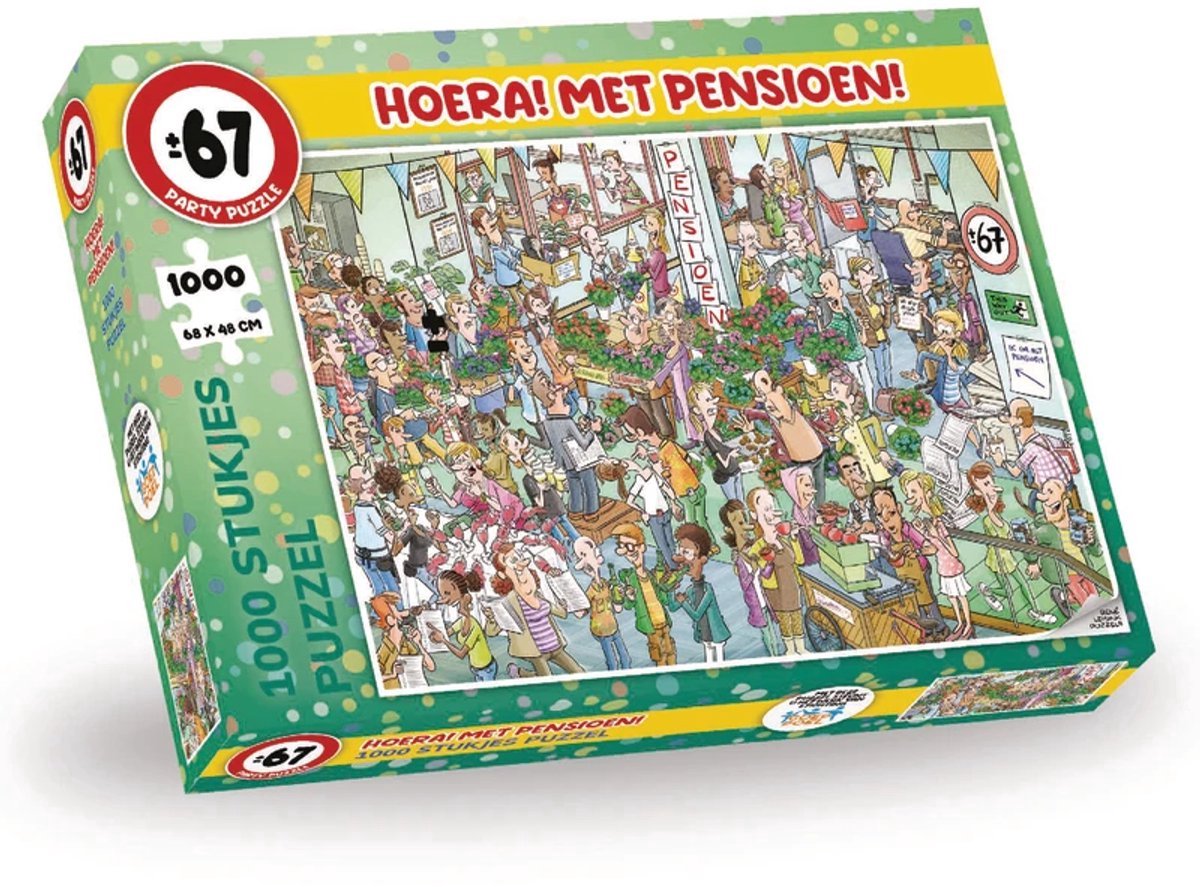 Kalenderwinkel party puzzle - pensioen