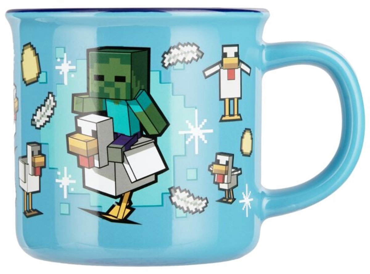 Minecraft chicken jockey - magische mok unisex kop - meerkleurig - standard