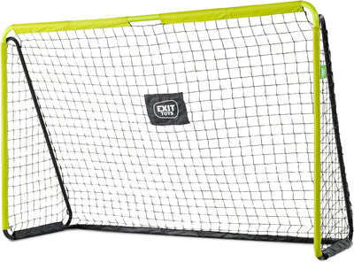 Exit toys exit tempo stalen voetbaldoel 240x160cm - voetbal goal - voor kinderen - tuin - groen zwart