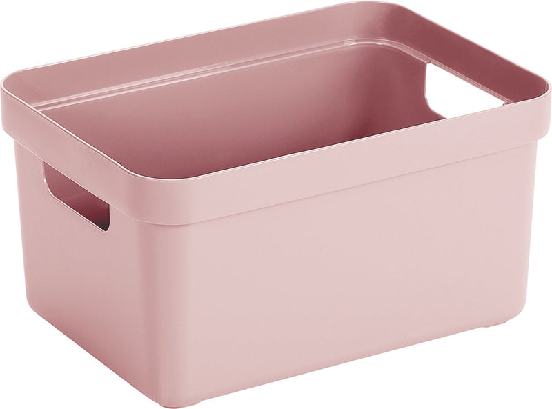 Sunware - sigma home opbergbox 5l roze - 25,2 x 17,5 x 12,2 cm