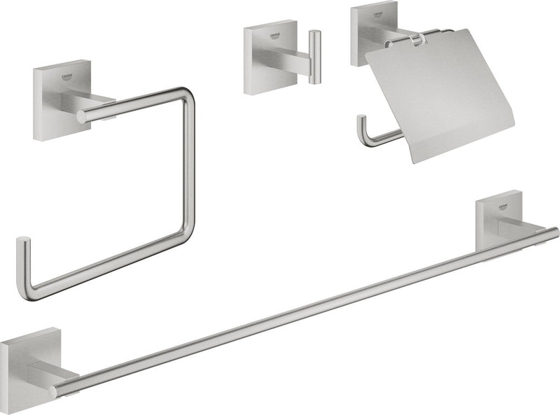 Grohe start cube accessoireset 4-in-1 - supersteel (rvs look) 41115dc0