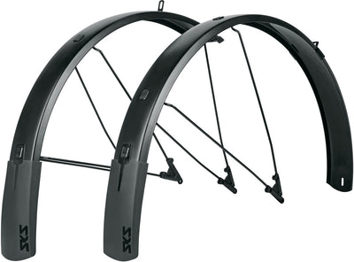 Sks bluemels style spatbordset zilver 27.5-29´´