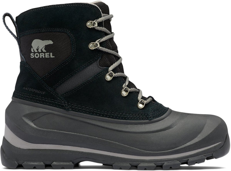 Sorel buxton™ lace boot wp men's snowboots - black, quarry - maat 43.5