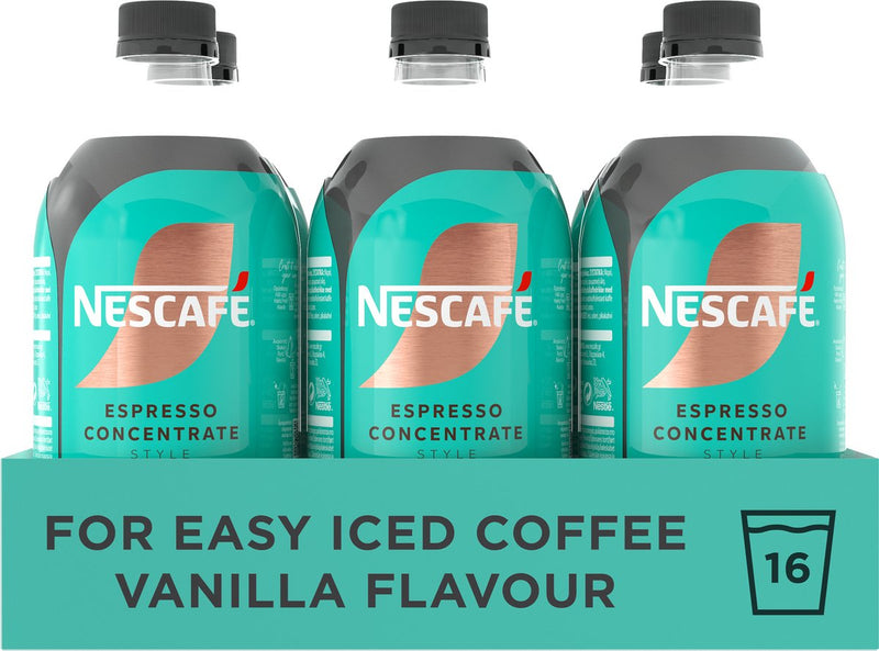 Nescafé espresso concentrate style vanilla 6×500 ml - koffieconcentraat - liquid concentrate - concentraat voor ijskoffie - 16 porties