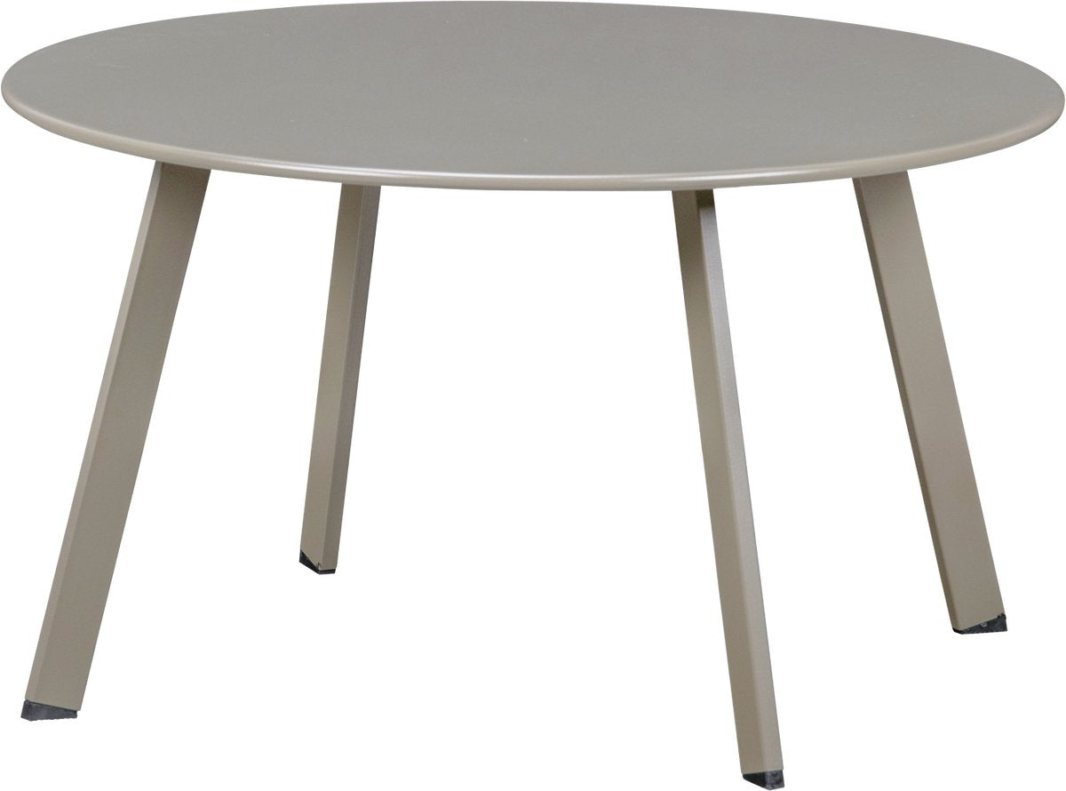 Woood fer bijzettafel tuin - metaal - zand - 40x70x70