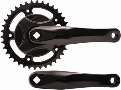 crankstel 38t 152 m disc alu zwart