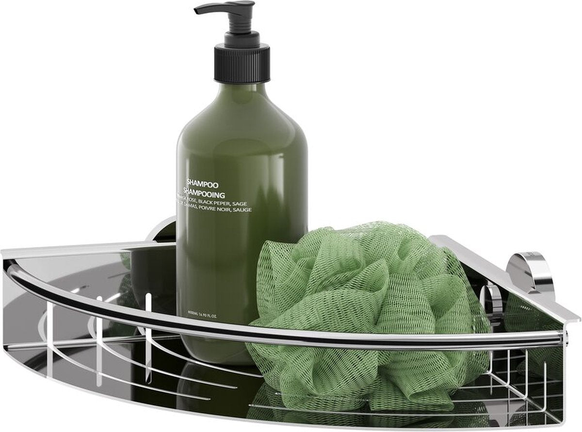 Tiger boston - doucherek - douchemand hoek 19,5 cm - rvs gepolijst
