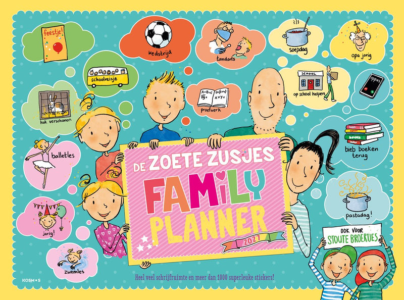 De zoete zusjes familyplanner 2027